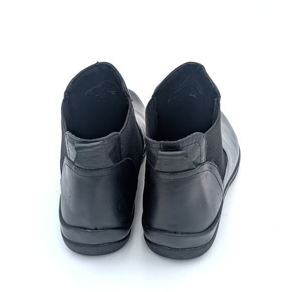 David Tate Space Leather Ankle Chelsea Boots Women's Black Size US6.5W EU37 - Picture 4 of 12